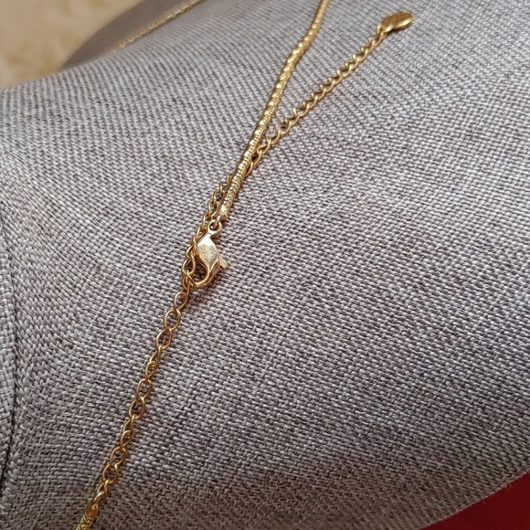 Vintage Butler/FAC Gold & Silver Tone Intertwining Heart Pendant With Chain - Picture 8 of 13